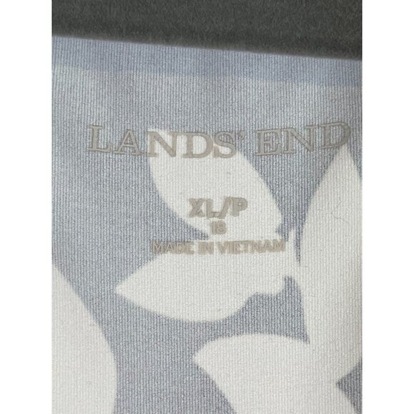 Lands End Tankini Floral Swim Skirt 18 Black Neutral Resort Preppy Classic Chic - Picture 2 of 10